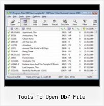Save Excel 2007 As Dbf tools to open dbf file
