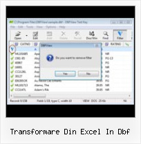Maintain Dbf Format transformare din excel in dbf