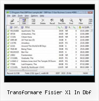 Convert Dbf Into Xls transformare fisier xl in dbf