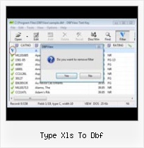 Delete Dbf Records With Zap type xls to dbf