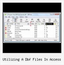 Xls 2007 Dbf utilizing a dbf files in access