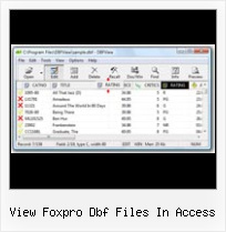 Excel Open Dbf view foxpro dbf files in access