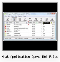 Excel 2007 Dbase what application opens dbf files
