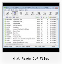 Conversion Dbf Excel what reads dbf files