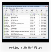 Win Dbf Viewer working with dbf files