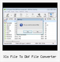 Combine Dbf Software xls file to dbf file converter