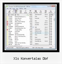 Dbf Txt Converter xls konvertalas dbf