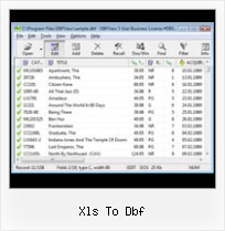 Import Dbf File Access xls to dbf