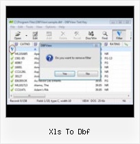 Format Dbf Excel xls to dbf