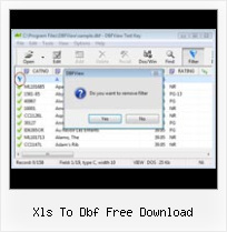 Dbf How To Move xls to dbf free download
